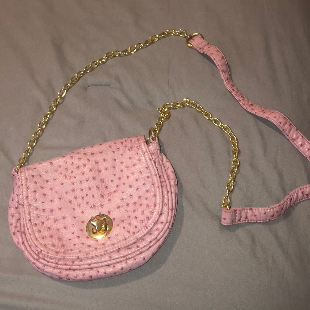 Pink gold chain crossover purse SOLD